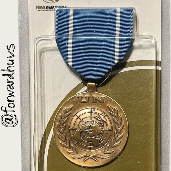 United Nations Observer Pin – Official Issue with Blue/White Ribbon - Picture 3 of 6